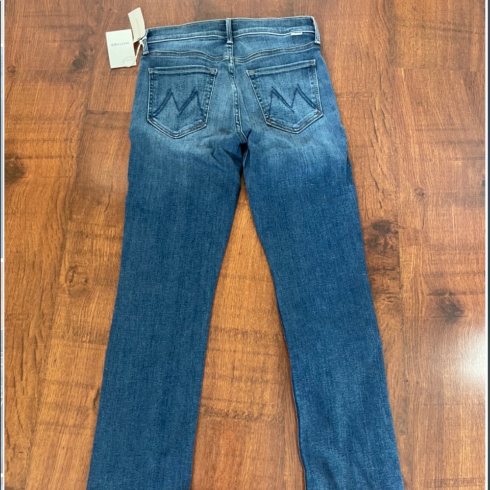 Anthropology MOTHER The Dazzler Mid-Rise Straight Jeans